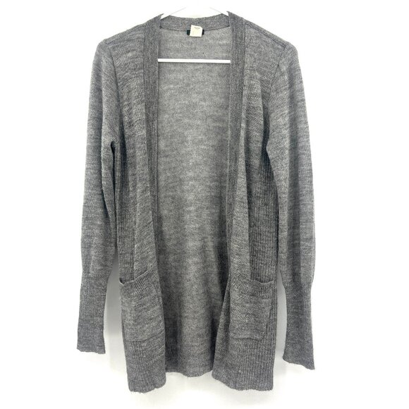 J.Crew Alpaca Wool Blend Open Front Lightweight Cardigan Women's Medium - Picture 1 of 3